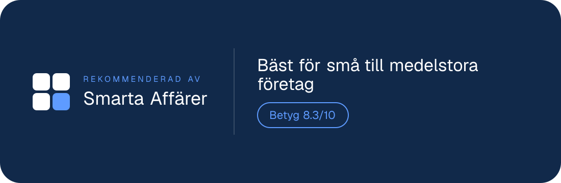 Rekommenderad av Smarta Aff&auml;rer