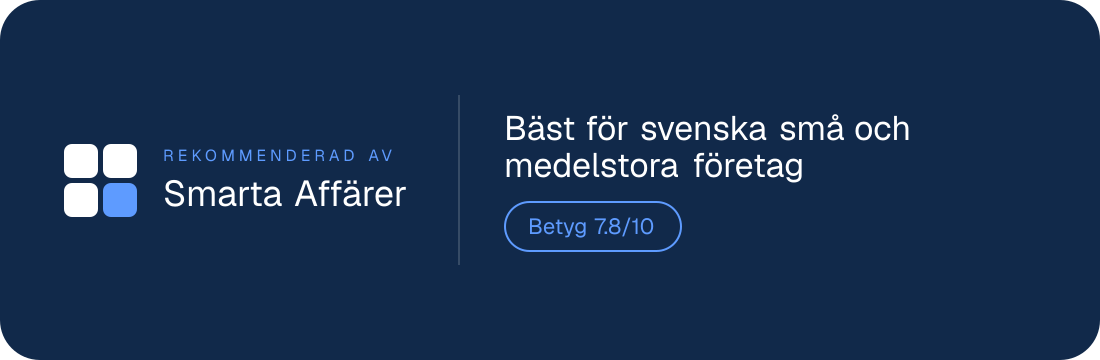 Rekommenderad av Smarta Affärer